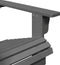 vidaXL - Stoel - Adirondack - 69x85x90,5 - cm - massief - vurenhout - grijs