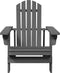 vidaXL - Stoel - Adirondack - 69x85x90,5 - cm - massief - vurenhout - grijs