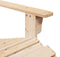 vidaXL - Stoel - Adirondack - met - voetenbank - massief - vurenhout