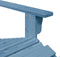 vidaXL - Stoel - Adirondack - met - voetenbank - massief - vurenhout - blauw