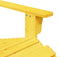vidaXL - Stoel - Adirondack - met - voetenbank - massief - vurenhout - geel