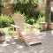 vidaXL - Stoel - Adirondack - met - voetenbank - massief - vurenhout