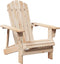 vidaXL - Stoel - Adirondack - met - voetenbank - massief - vurenhout