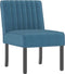 vidaXL - Stoel - fluweel - blauw