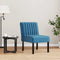vidaXL - Stoel - fluweel - blauw