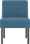 vidaXL - Stoel - fluweel - blauw
