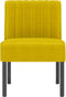 vidaXL - Stoel - fluweel - geel