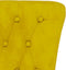 vidaXL - Stoel - hoge - rugleuning - met - knopen - fluweel - geel