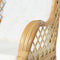 vidaXL - Stoel - met - kussen - natuurlijk - rattan - en - linnen