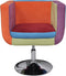vidaXL Stoel met patchwork motief kubus stof