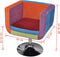 vidaXL Stoel met patchwork motief kubus stof