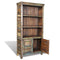 vidaXL Stoel met patchwork motief kubus stof