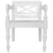 vidaXL - Stoelen - Batavia - 2 - st - massief - mahoniehout - wit