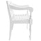 vidaXL - Stoelen - Batavia - 2 - st - massief - mahoniehout - wit