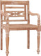 vidaXL - Stoelen - Batavia - 2 - st - massief - teakhout - met - whitewash - afwerking