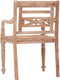 vidaXL - Stoelen - Batavia - 2 - st - massief - teakhout - met - whitewash - afwerking
