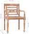 vidaXL - Stoelen - Batavia - 2 - st - massief - teakhout - met - whitewash - afwerking
