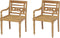 vidaXL - Stoelen - Batavia - 2 - st - massief - teakhout