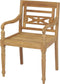 vidaXL - Stoelen - Batavia - 2 - st - massief - teakhout