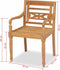 vidaXL - Stoelen - Batavia - 2 - st - massief - teakhout