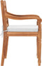 vidaXL - Stoelen - Batavia - 2 - st - met - kussens - massief - teakhout