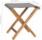 vidaXL - Stoelen - inklapbaar - 2 - st - massief - teakhout - en - stof - donkergrijs