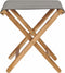 vidaXL - Stoelen - inklapbaar - 2 - st - massief - teakhout - en - stof - donkergrijs