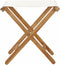 vidaXL - Stoelen - inklapbaar - 2 - st - massief - teakhout - en - stof - crèmewit