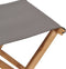vidaXL - Stoelen - inklapbaar - 2 - st - massief - teakhout - en - stof - donkergrijs