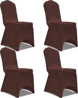 vidaXL - Stoelhoes - stretch - 4 - st - bruin