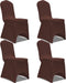 vidaXL - Stoelhoes - stretch - 4 - st - bruin