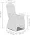 vidaXL - Stoelhoes - stretch - 4 - st - bruin
