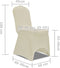 vidaXL - Stoelhoes - stretch - 4 - stuks - Crèmekleurig