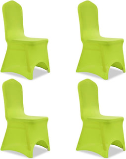 vidaXL - Stoelhoes - stretch - 4 - stuks - groen