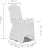 vidaXL - Stoelhoes - stretch - 4 - stuks - wit