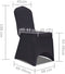 vidaXL - Stoelhoes - stretch - antraciet - 4 - stuks