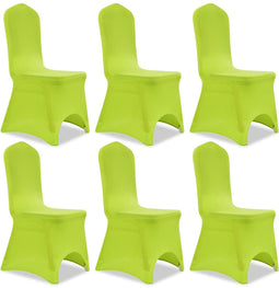vidaXL - Stoelhoes - stretch - antraciet - 6st - groen