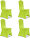 vidaXL - Stoelhoes - Stretch - Crème - (6 - stuks)