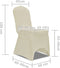 vidaXL - Stoelhoes - Stretch - Crème - (6 - stuks)