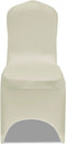 vidaXL - Stoelhoes - Stretch - Crème - (6 - stuks)