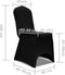 vidaXL - Stoelhoes - Stretch - Wit - (50 - stuks)