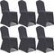 vidaXL - Stoelhoes - Stretch - Wit - (6 - stuks)