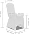 vidaXL - Stoelhoes - Stretch - Wit - (6 - stuks)