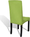 vidaXL - Stoelhoezen - 4 - st - stretch - recht - groen