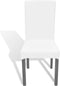 vidaXL - Stoelhoezen - 4 - st - stretch - recht - wit