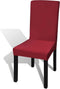 vidaXL - Stoelhoezen - 4 - st - stretch - recht - wit