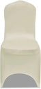 vidaXL - Stoelhoezen - stretch - 24 - st - crème