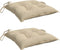 vidaXL - Stoelkussens - 2 - st - 40x40x7 - cm - oxford - stof - beige