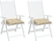 vidaXL - Stoelkussens - 2 - st - 40x40x7 - cm - oxford - stof - beige