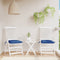 vidaXL - Stoelkussens - 2 - st - 40x40x7 - cm - oxford - stof - blauw